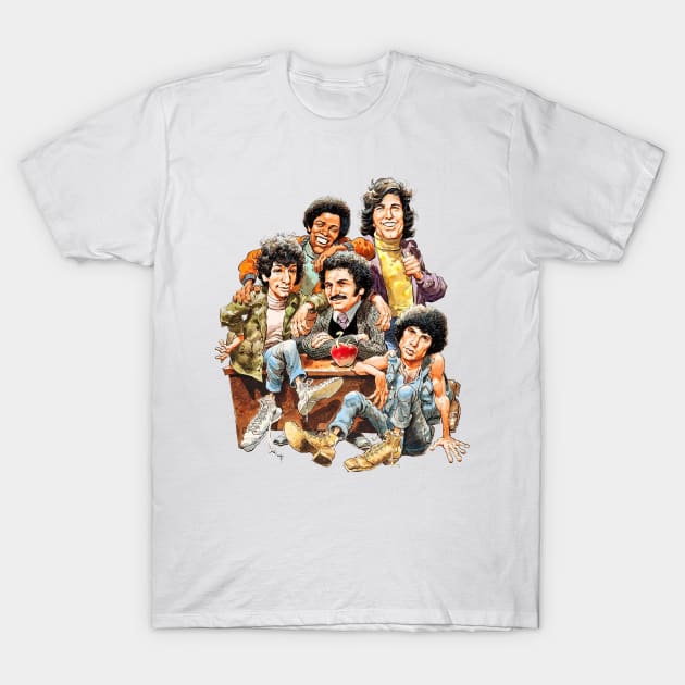 Welcome Back, Kotter and the Sweathogs Gang T-Shirt by offsetvinylfilm